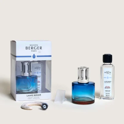 Coffret Lâmpada Catalítica Pure Blueu + 250ml Caresse de Coton / Algodão