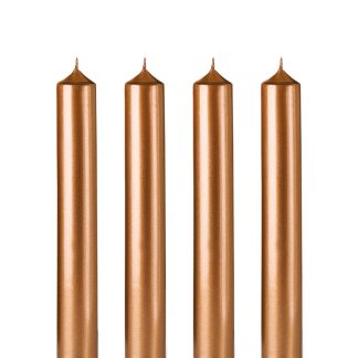 Bougies la Française: Vela castiçal 20cm Cor especial Cuivré Cobre - 1 unidade