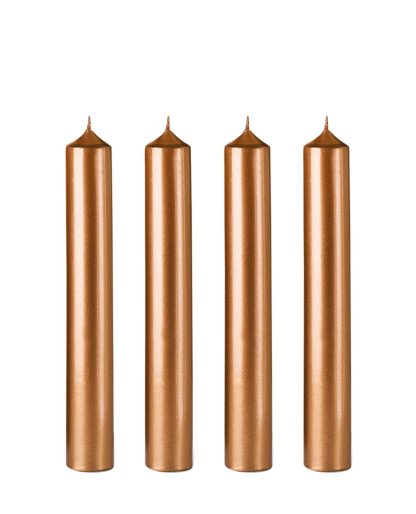 Bougies la Française: Vela castiçal 20cm Cor especial Cuivré Cobre - 1 unidade