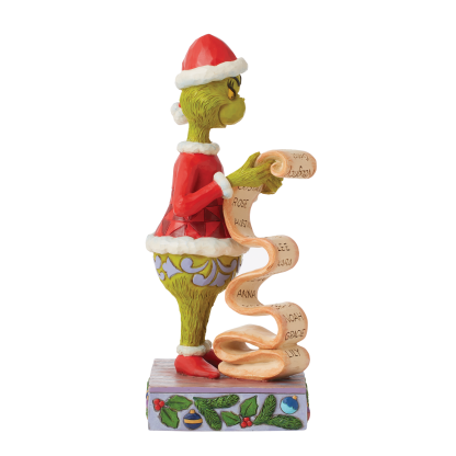 Figura Grinch com Lista Naughty or Nice