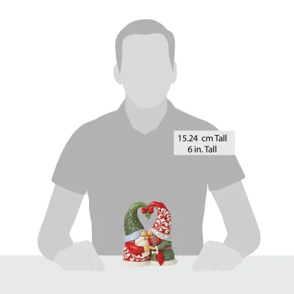 Casal de Gnomos Debaixo do Azevinho (beijo)