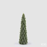 Vela decorativa Pinheiro Nevado 26cm