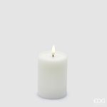 Vela Led Riscada Branca: 10cm X 7.5cm