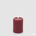 Vela Led Riscada Vermelha: 10cm X 7.5cm