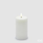 Vela Led Riscada Branca grande: 13cm X 7.5cm