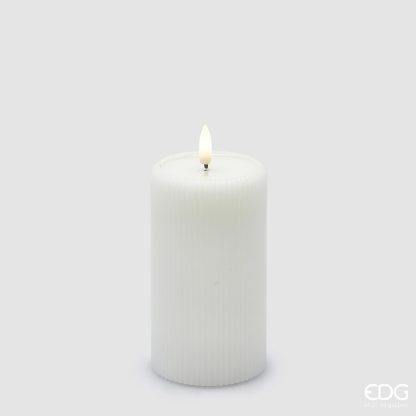 Vela Led Riscada Branca grande: 13cm X 7.5cm
