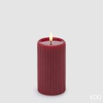Vela Led Riscada Vermelha grande: 13cm X 7.5cm