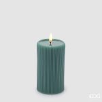Vela Led Riscada Verde grande: 13cm X 7.5cm