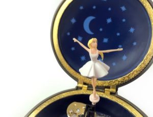 Caixa de música redonda Ballerina (versão coleccionador)