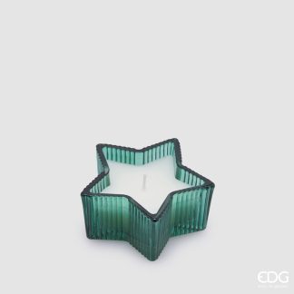 Vela Estrela Verde pequena 8.5cm