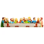 Última Ceia: 12 apóstolos e Jesus