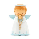 Anjo da Guarda terço 9cm: azul