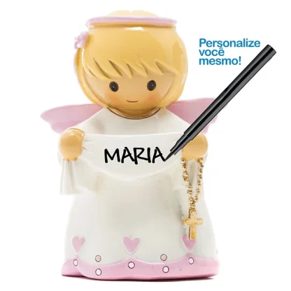 Anjo da guarda Rosa para escrever Nome/Mensagem