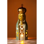Nossa Senhora de Fátima 19.5cm para Vela Led