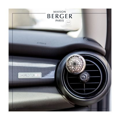 Difusor carro recarregável metálico Gráfico + AROMA HAPPY - Frescura Aquática (intensidade 5 de 5)