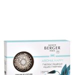 Difusor carro recarregável metálico Gráfico + AROMA HAPPY - Frescura Aquática (intensidade 5 de 5)