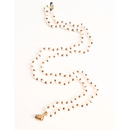 Colar Fio Petra com Dedal: Branco