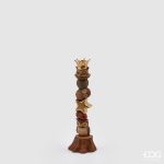 Castiçal Mochos e Estrela 30cm