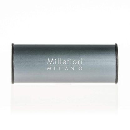 Difusor para Carro Metal Cinza Clássico Millefiori: aroma Cold Water