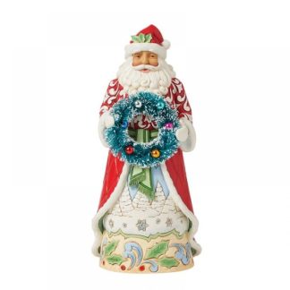 Pai Natal com Coroa de Sisal 23cm