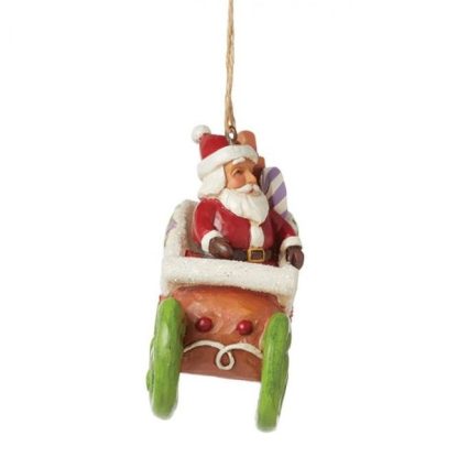 Pendente Pai Natal em Trenó de Doces: Heartwood Creek