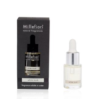 Fragrância hidrossolúvel 15ml Millefiori: White Musk