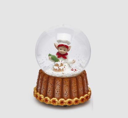 Globo de neve musical Duende Pasteleiro: Bolo