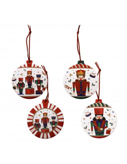 Conjunto 4 Bases Copos / Enfeites Quebra-Nozes