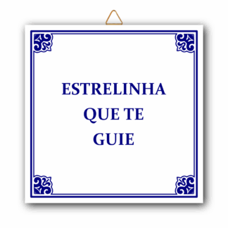 Azulejo "Estrelinha que te guie"