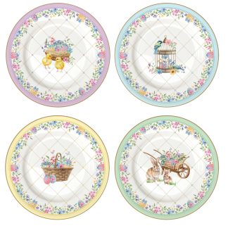 Conjunto 4 pratos Sobremesa Spring Bloom: Easylife