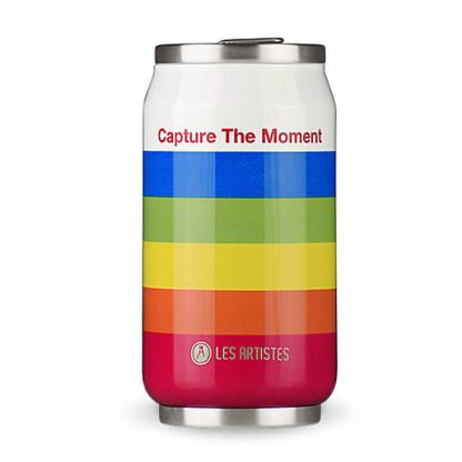 Lata Isotérmica 280ml com palhinha Les Artistes: Camera Colorida