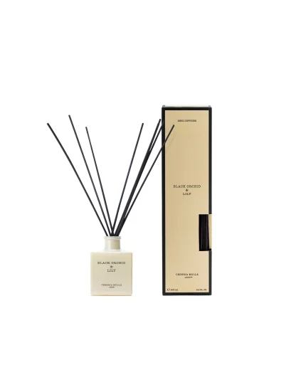 Difusor Mikado 100ml Cereria Mollá: Black Orchid & Lily (Orquídea e Lírio)
