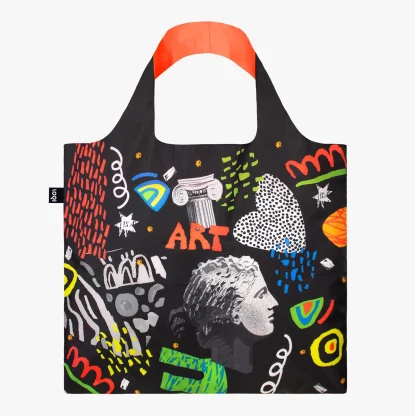 Saco reutilizável LOQI: Art Preto
