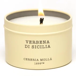 Vela em Lata Travel 90gr Cereria Mollá: Verbena di Sicilia