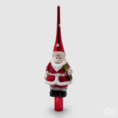 Topo "estrela" árvore de Natal: Pai Natal