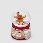 Globo de neve Cabeça Nutcracker Bigodes Brancos: Gingerbread Menina dentro
