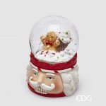 Globo de neve Cabeça Nutcracker Bigodes Brancos: Gingerbread Menino Gelado