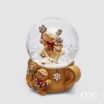 Globo de Neve 9cm Chávena de Doces: Rena