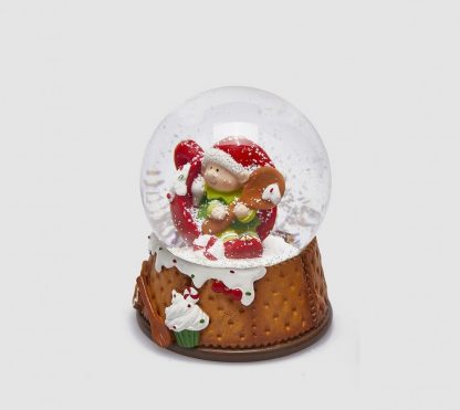 Globo de Neve 9cm Duende dos Doces: colher