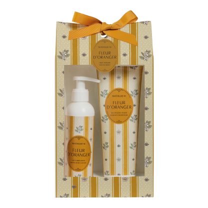 Coffret Fleur D'Oranger: 200ml creme leite corporal + 250ml gel de banho