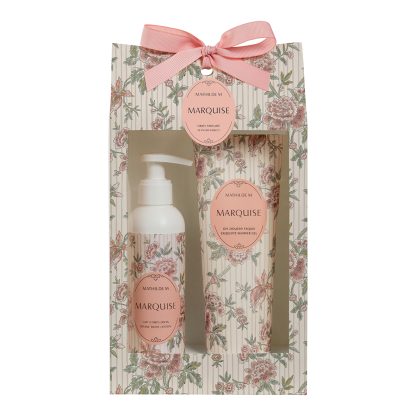 Coffret Marquise: 200ml creme leite corporal + 250ml gel de banho