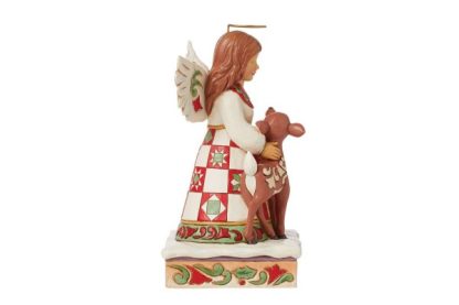 Anjo de Natal com Veado 16cm: Heartwood Creek