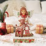 Anjo de Natal com Veado 16cm: Heartwood Creek