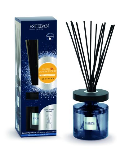 Difusor Mikado Ellipse 200ml: Ambre et Vanille Étoilée (Âmbar e Baunilha)