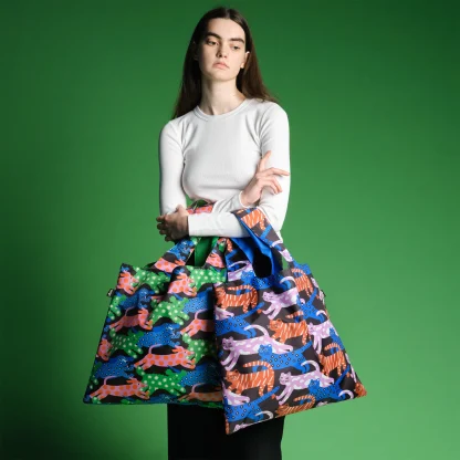 Saco reutilizável LOQI: Glitter Power - Dogs