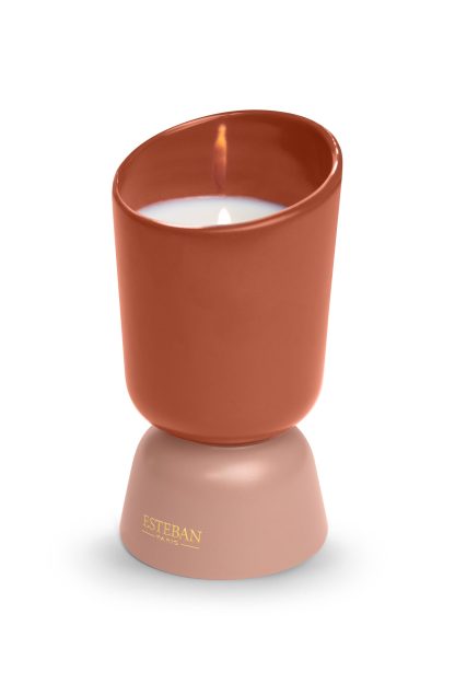 Vela perfumada Iconic Color 220gr Rosa e Vermelha: aroma Iris Cachemire