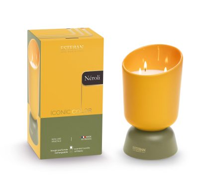 Vela perfumada Iconic Color Verde 700gr: aroma Neroli