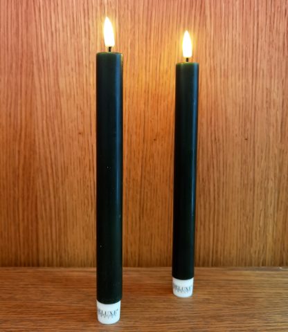 Pack 2 Velas Led Verde Escuro: 24cm X 2.2cm
