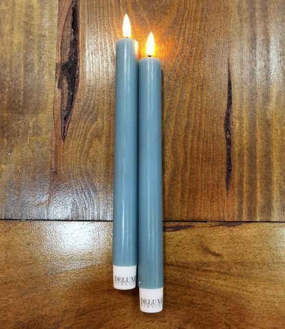 Pack 2 Velas Led Verde Jade: 24cm X 2.2cm