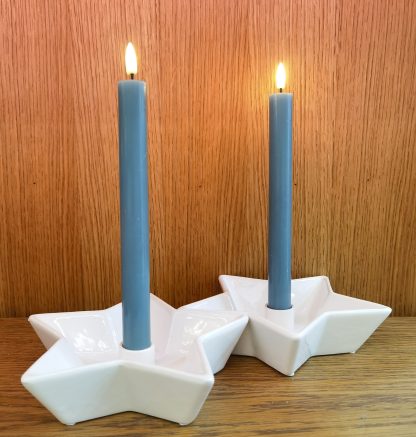 Pack 2 Velas Led Verde Jade: 24cm X 2.2cm